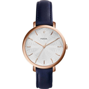 Uhrenarmband Fossil ES3864 Leder Blau 14mm